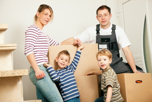 Man and van staff reviewing safety procedures during a move