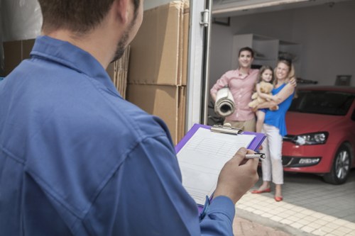 Local van loaded for a flat move near Finsbury