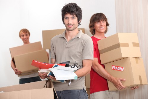Customer booking a man and van removal service online