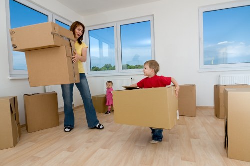 Secure storage support for moving and decluttering in Finsbury