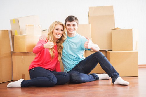 Local removal team handling flat moves in Finsbury apartment buildings