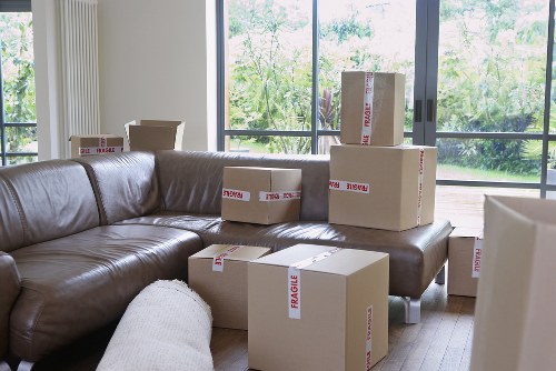 Careful loading of household items for a Finsbury apartment move