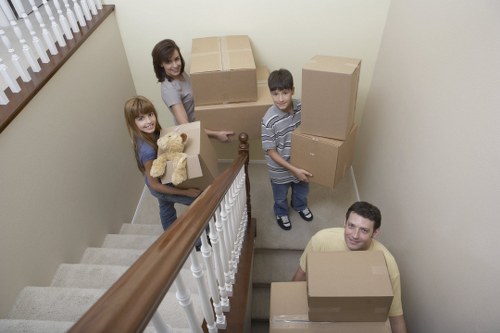 Careful loading of commercial items for a central London relocation